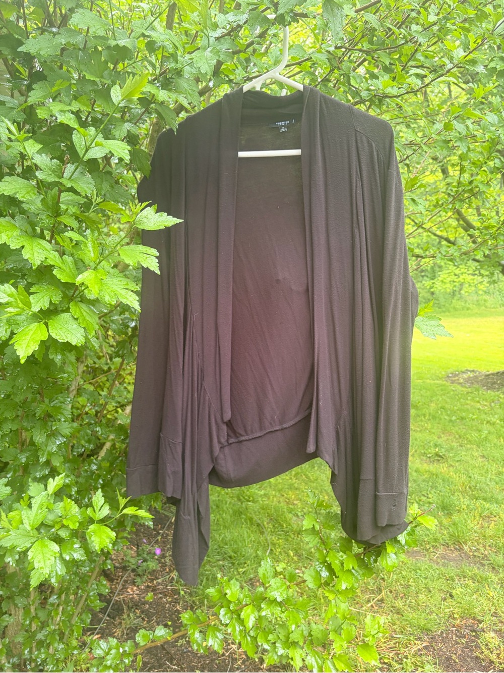 Premise Studio Black Open-Front Cardigan